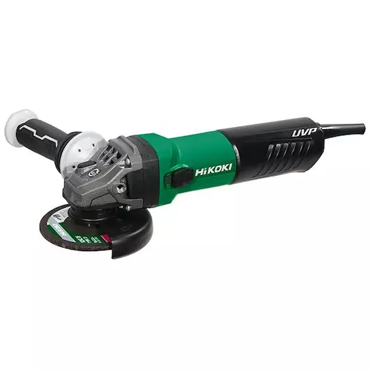 Hikoki G13BY WQZ HAAKSE SLIJPMACHINE 230V, 1700 W, 125MM, MET REM, UVP, LVH in DOOS