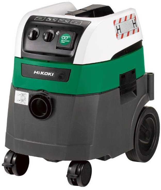 Hikoki RP350YDH WAZ NAT/DROOGSTOFZUIGER 230V, 1.200 W, 25 L, Klasse H, AUTOMATISCHE FILTERREINIGING