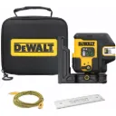 DEWALT DCLE14251GB-XJ kruislijn-/vijfpuntslaser groen in opbergtas (incl. geintegreerde accu + USB-C laadpoort)