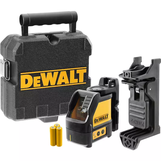 [5035048338575] DEWALT DW088K-XJ kruislijnlaser zelfnivellerend met 2 stralen rood in draagkoffer (3x AA batterijen)