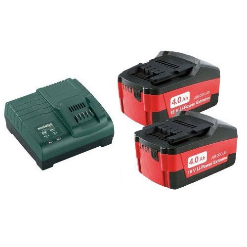[4007430244116] Metabo 685050000 Basic - Set 2 x 4.0 Ah Batterij Basic - Set 2 x 4.0 Ah