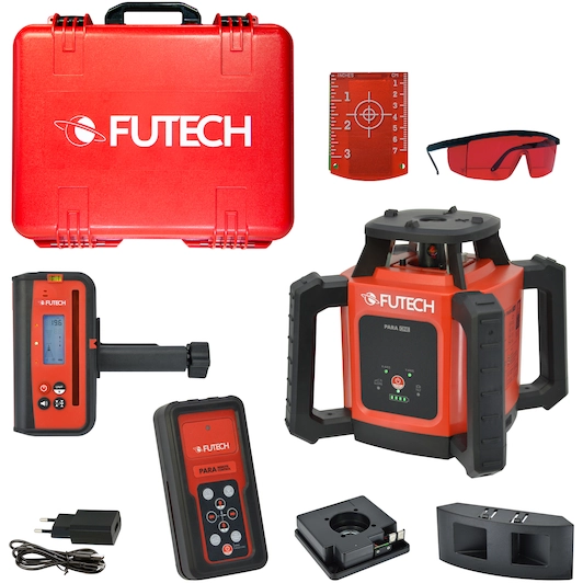 [5420073803677] FUTECH PARA ONE rotatielaser rood + ontvanger in koffer - 052.01R.50