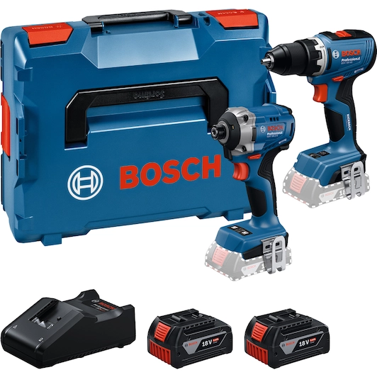 [4053423619423] BOSCH 0615A50090 18V accu-machineset GSR+GDR 2-delig in L-BOXX 136 (2x 5,0Ah accu + lader)