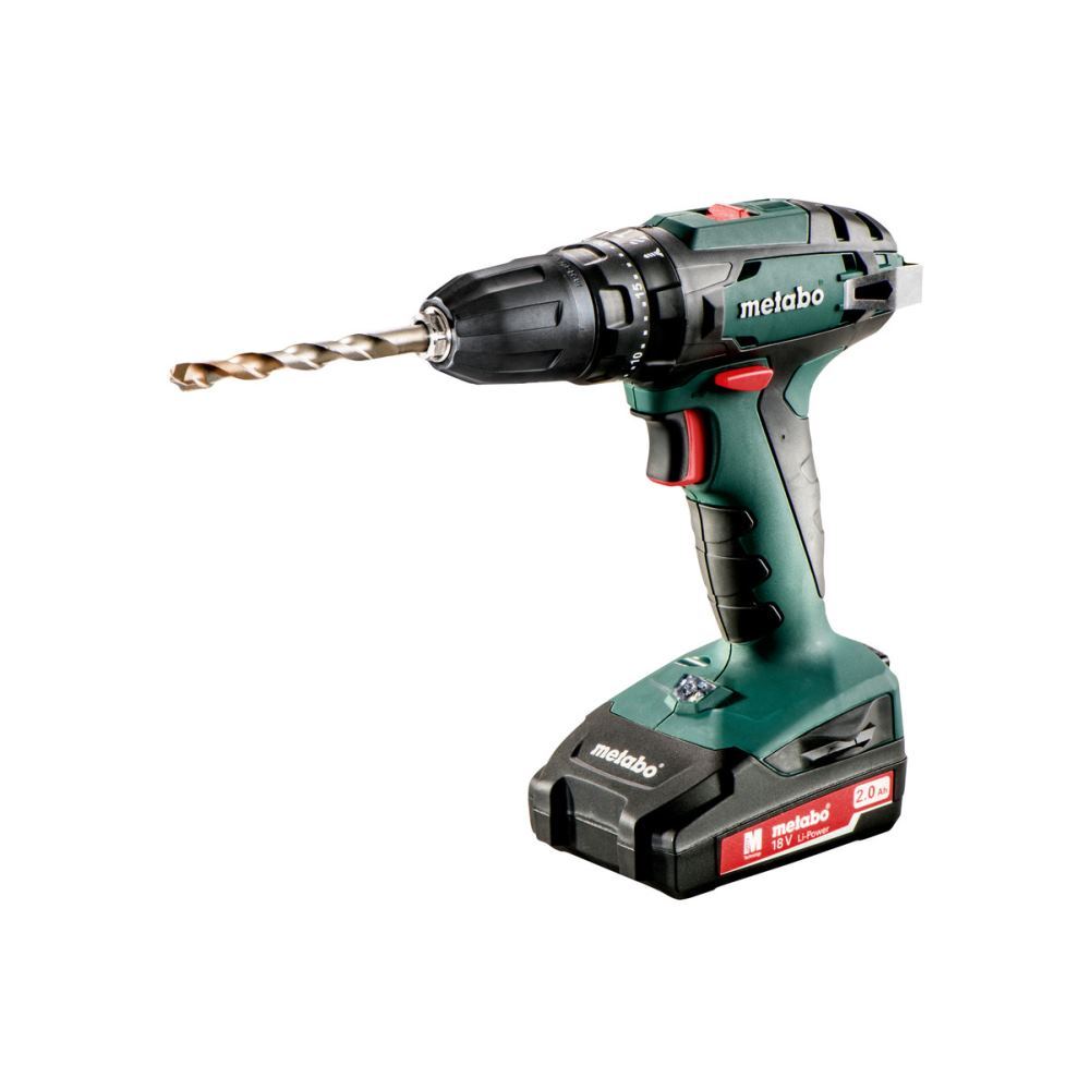 Metabo 602245560 SB 18 Accu-klopboormachine; 18V 2x2Ah Li-Power; Lader SC 30; metaBOX 145 18v