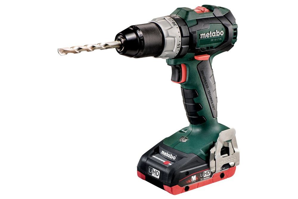 [4007430334718] Metabo 602316800 SB 18 LT BL Accu-klopboormachine; 18V 2x4Ah LiHD; Lader ASC 55; metaBOX 145 18v Brushless