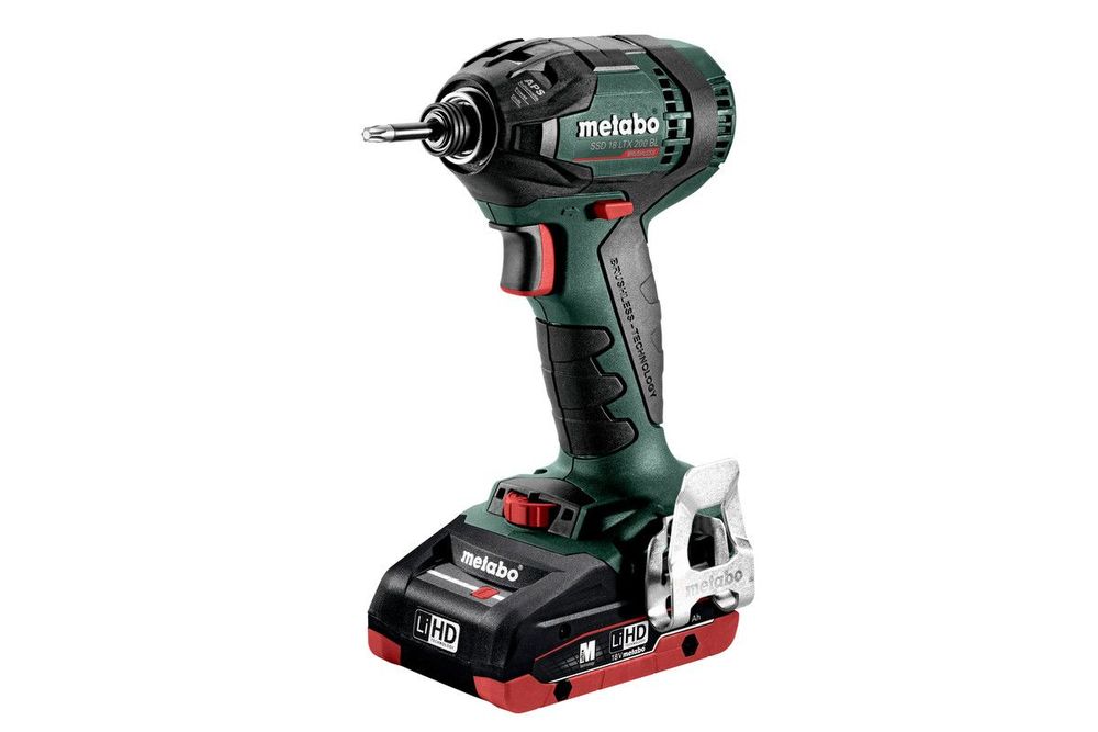[4007430334992] Metabo 602396800 SSD 18 LTX 200 BL Accu-slagschroevendraaier/-slagmoersleutel; 18V 2x4Ah LiHD; Lader ASC 55; metaBOX 145 18v Brushless