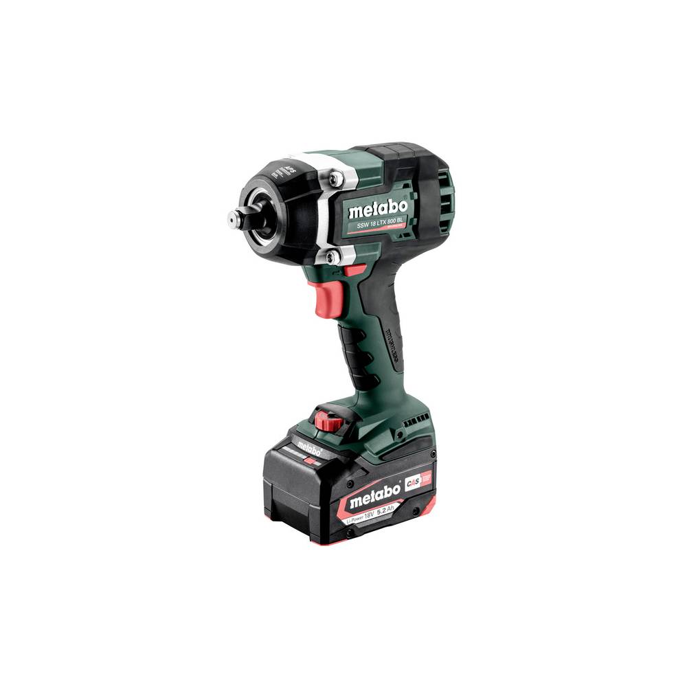 Metabo 602403650 SSW 18 LTX 800 BL Accu-slagschroevendraaier/-slagmoersleutel; 18V 2x5.2Ah Li-Power; Lader ASC 55; metaBOX 145 L 18v Brushless
