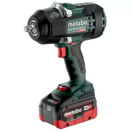 [4061792202061] Metabo 602401660 SSW 18 LTX 1450 BL Accu-slagschroevendraaier/-slagmoersleutel; 18V 2x5.5Ah LiHD; Lader ASC 145; metaBOX 145 L 18v Brushless