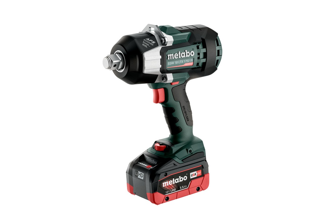 Metabo 602402660 SSW 18 LTX 1750 BL Accu-slagschroevendraaier/-slagmoersleutel; 18V 2x5.5Ah LiHD; Lader ASC 145; metaBOX 145 L 18v Brushless