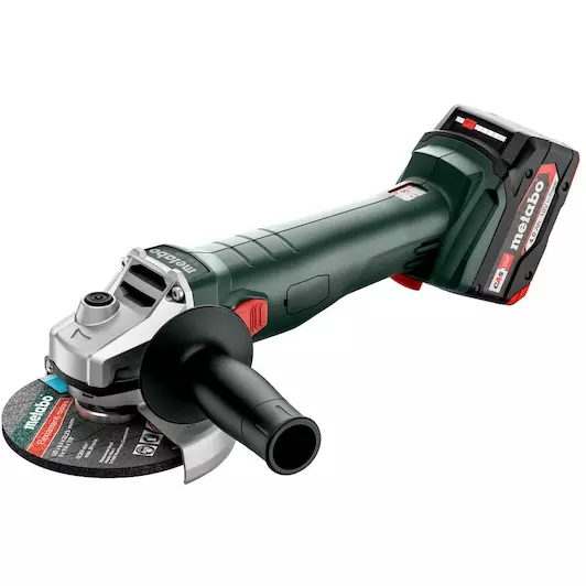 Metabo 602371510 W 18 7-125 Accu-haakse slijper; 18V 2x4Ah Li-Power; Lader ASC 55; metaBOX 165 L 18v