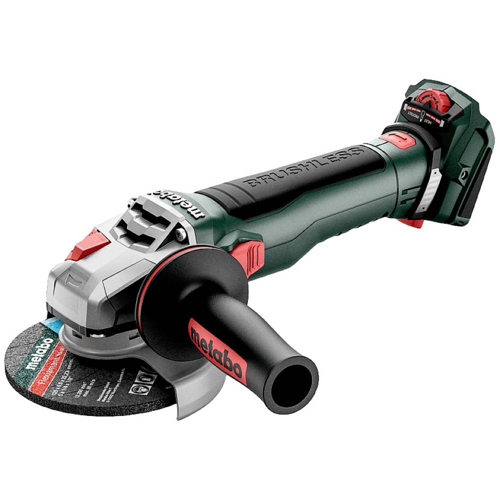 [4061792206199] Metabo 613057850 WVB 18 LT BL 11-125 Quick Accu-haakse slijper; 18V; doos; met rem, met toerentalregeling, snelspanmoer 18v Variabele snelheid