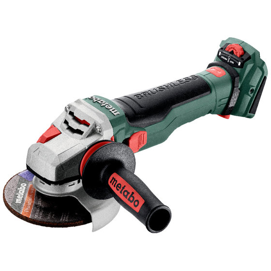 Metabo 601731850 WVB 18 LTX BL 15-125 Quick Accu-haakse slijper; 18V; doos; met rem, met toerentalregeling, snelspanmoer 18v Variabele snelheid