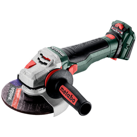Metabo 601747840 WVB 18 LTX BL 15-150 Quick Accu-haakse slijper; 18V; metaBOX 165 L; met rem, met toerentalregeling, snelspanmoer 18v Variabele snelheid