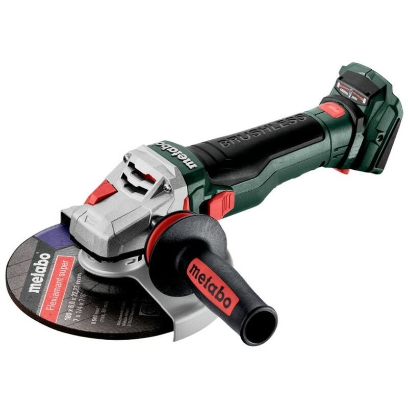 Metabo 601735840 WB 18 LTX BL 15-180 Quick Accu-haakse slijper; 18V; metaBOX 165 L; met rem, snelspanmoer 18v