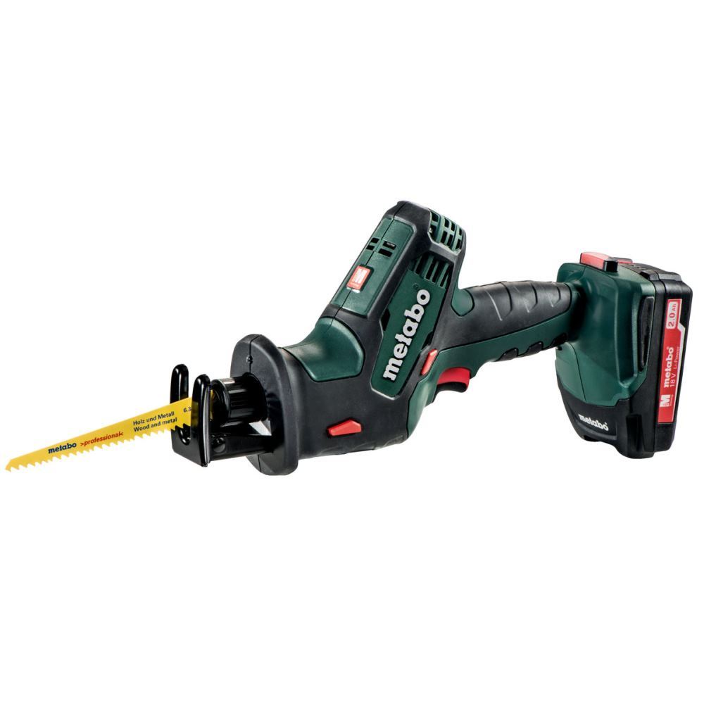 [4007430311245] Metabo 602266500 SSE 18 LTX Compact Accu-reciprozaag; 18V 2x2Ah Li-Power; Lader ASC 55; metaBOX 145 18v