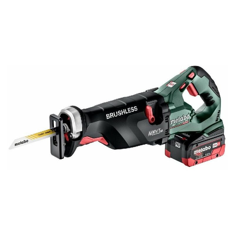 [4061792220881] Metabo 602258810 SSEP 18 LTX BL MVT Accu-reciprozaag; 18V 2x8Ah LiHD; Lader ASC 145; metaBOX 165 L 18v Brushless