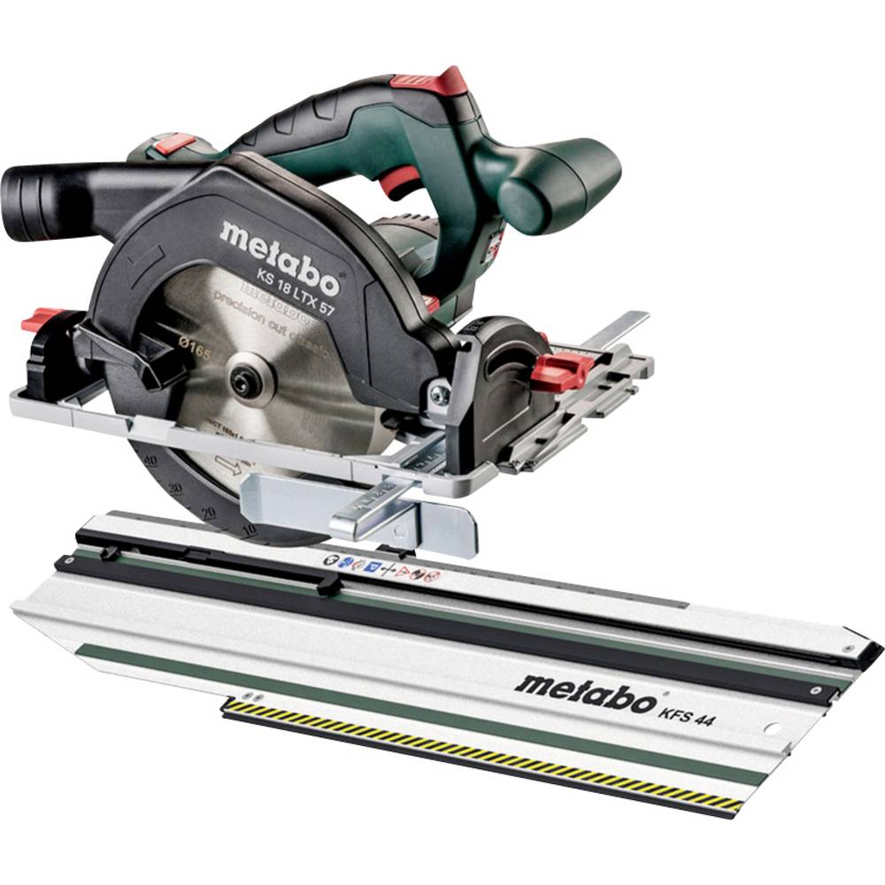 [4061792200456] Metabo 691195000 KS 18 LTX 57 Set Accu-cirkelzaag; 18V; metaBOX 340; met geleiderail KFS 44 18v Met geleiderail KFS 44