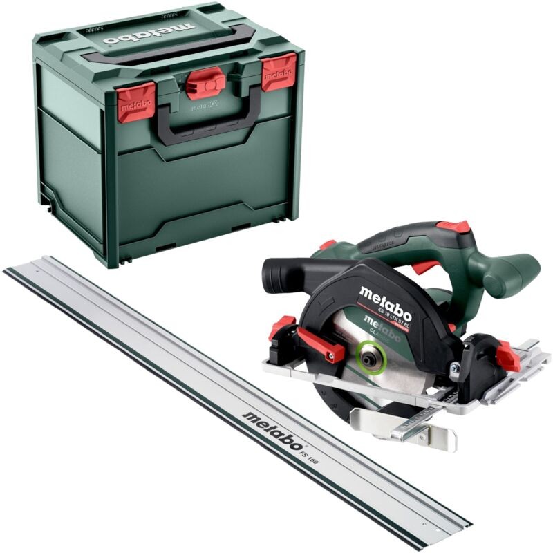 [4061792237636] Metabo 691222000 KS 18 LTX 57 BL Accu-cirkelzaag; 18V; metaBOX 340; met geleiderail FS 160 18v Met geleiderail FS 160