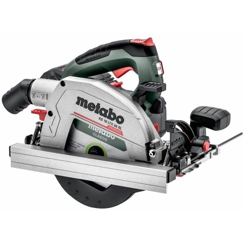[4061792192157] Metabo 611866810 KS 18 LTX 66 BL Accu-cirkelzaag; 18V 2x8Ah LiHD; Lader ASC 145; metaBOX 340 18v Brushless