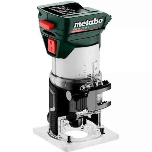 Metabo 601742800 FMV 18 LTX BL 8 Accu kantenfrees; 18V 2x 4,0Ah LiHD; Lader ASC 55; metaBOX 145 L 18v