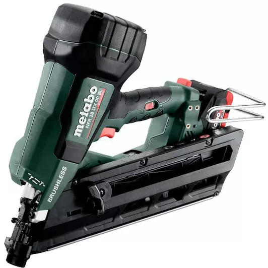 Metabo 612090800 NFR 18 LTX 90 BL Accu-tacker; 18V 2x4Ah LiHD; Lader ASC 145; metaBOX 340 18v Brushless