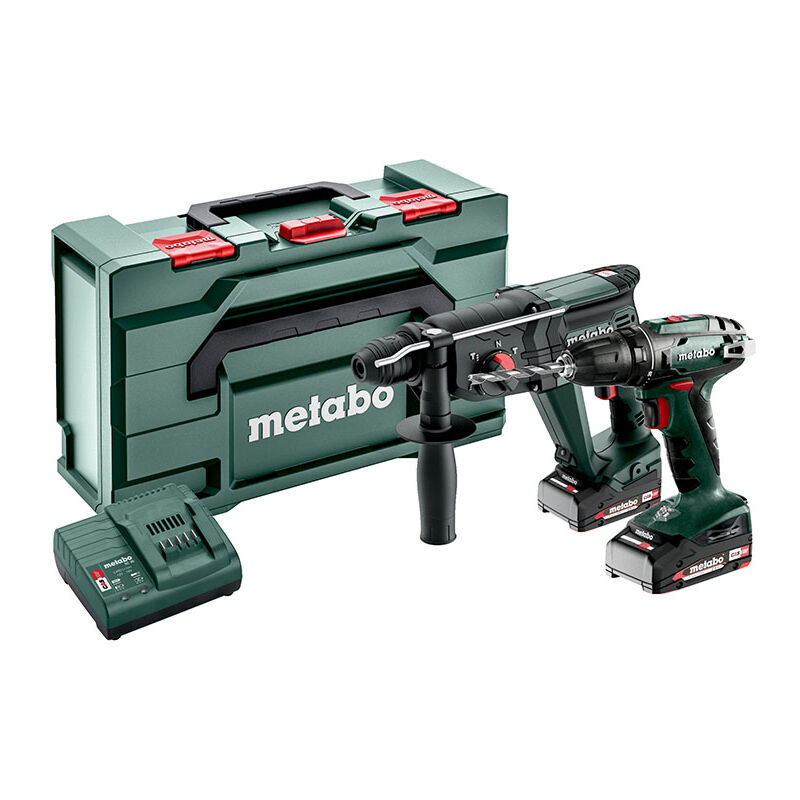 [4061792225640] Metabo 685216500 Combo Set 2.3.2 18 V Accu-machines in set; 18V; metaBOX 165 L; BS 18 + KH 18 LTX 24 18v