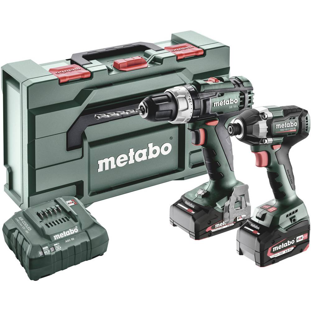 [4061792210615] Metabo 685198000 Combo Set 2.8.6 18V Accu-machines in set; 18V; metaBOX 145 L; SB 18 L + SSD 18 LT 200 BL 18v