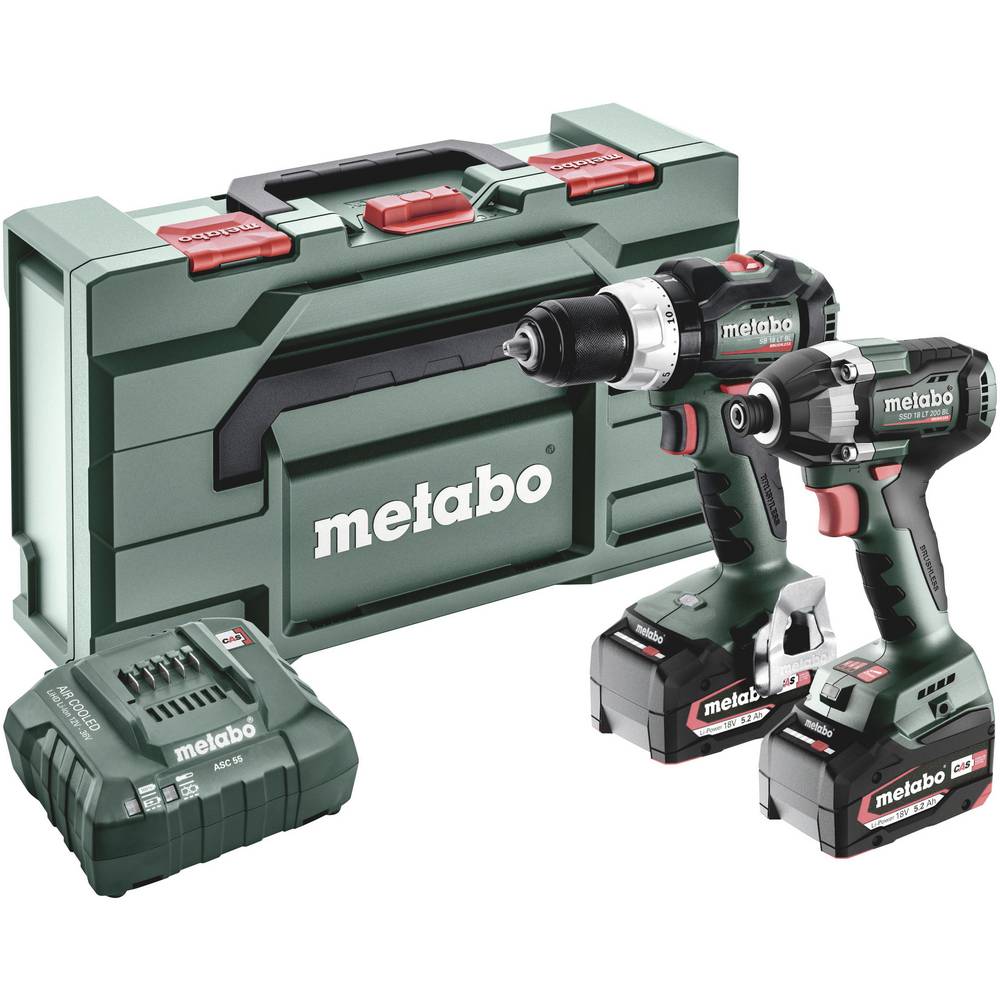 [4061792210639] Metabo 685200000 Combo Set 2.8.8 18V Accu-machines in set; 18V; metaBOX 145 L; SB 18 LT BL + SSD 18 LT 200 BL 18v Brushless