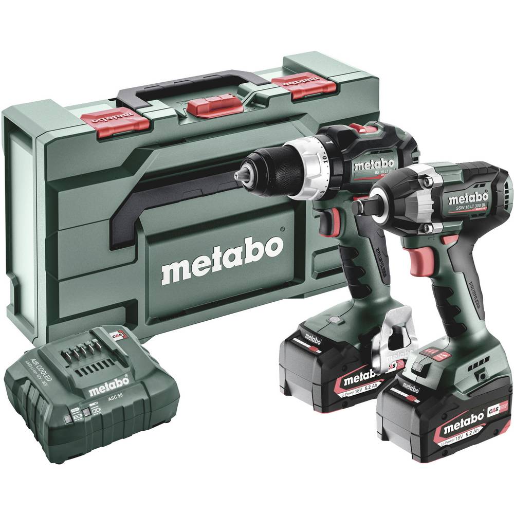 [4061792210660] Metabo 685203000 Combo Set 2.9.3 18V Accu-machines in set; 18V; metaBOX 145 L; BS 18 LT BL + SSW 18 LT 300 BL 18v Brushless