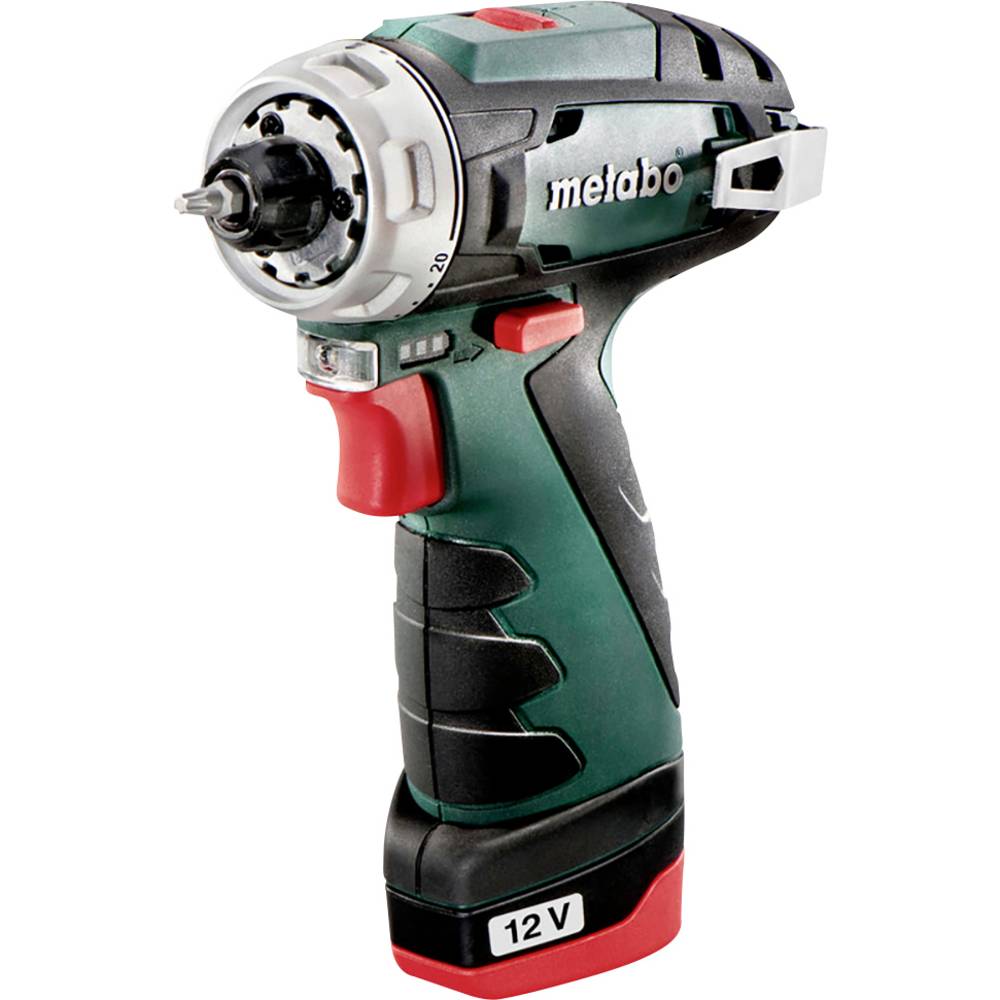 [4061792196483] Metabo 600984500 PowerMaxx BS Basic accu-boorschroefmachine; 12V 2x2Ah Li-Power; Lader LC 12; Kunststof koffer 12v