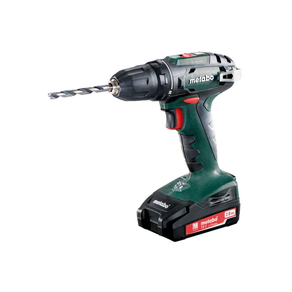 Metabo 602207560 BS 18 accu-boorschroefmachine; 18V 2x2Ah Li-Power; Lader SC 30; metaBOX 145 18v