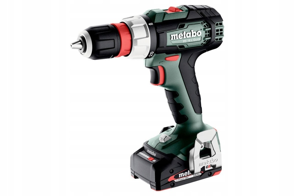 Metabo 614052500 BS 18 L Quick accu-boorschroefmachine, 18V 2x2Ah Li-Power; Lader SC 30; metaBOX 145 18v