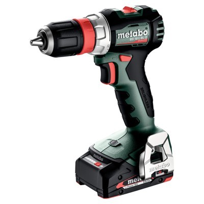 Metabo 613156500 BS 18 L BL Q accu-boorschroefmachine, 18V 2x2Ah Li-Power; Lader SC 30; metaBOX 145 18v Brushless