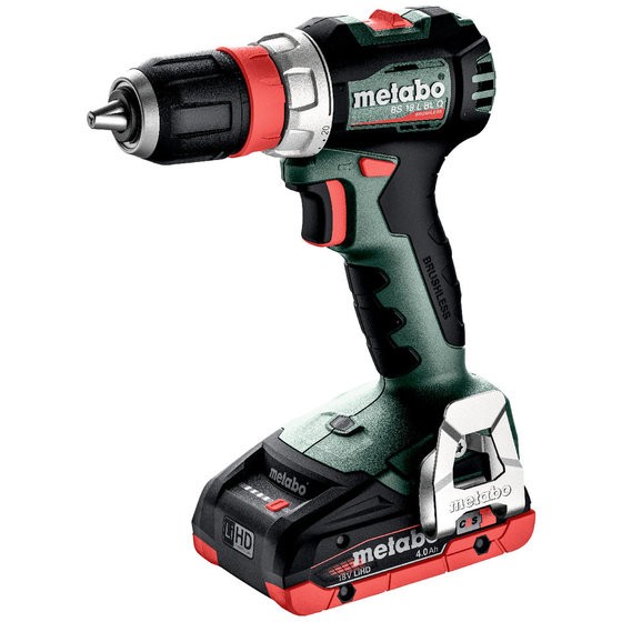 Metabo 613156800 BS 18 L BL Q accu-boorschroefmachine, 18V 2x4Ah LiHD; Lader ASC 55; metaBOX 145 18v Brushless