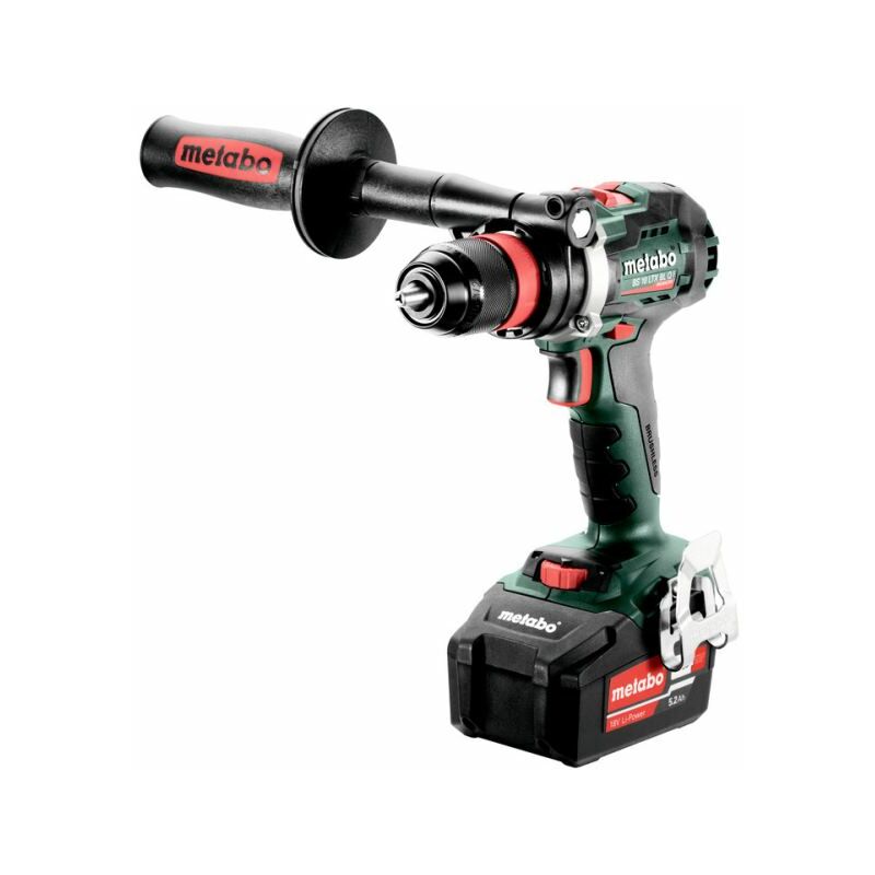 [4061792187726] Metabo 602359650 BS 18 LTX BL Q I accu-boorschroefmachine; 18V 2x5.2Ah Li-Power; Lader ASC 55; metaBOX 145 L 18v Brushless