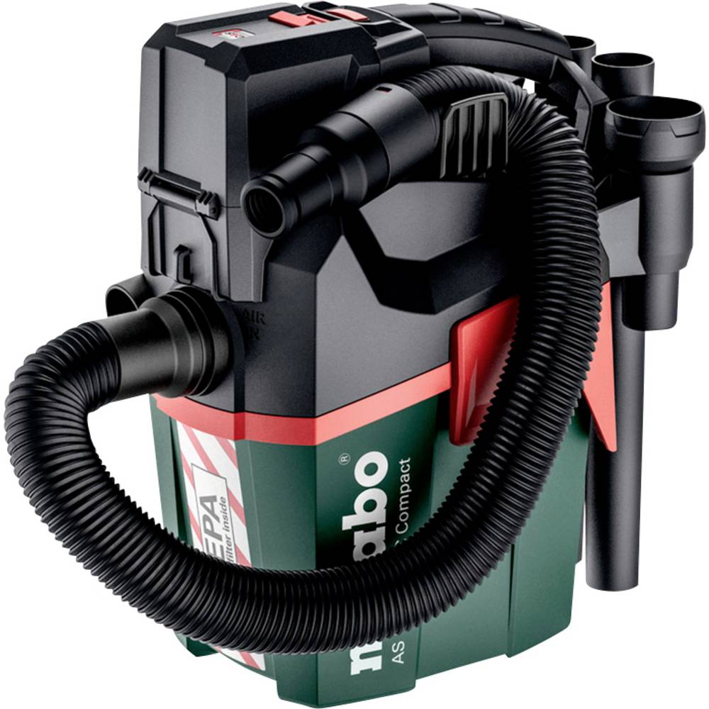 Metabo 602029850 AS 18 HEPA PC Compact Accu-zuiger; 18V; doos; met handmatige filterreiniging, met HEPA-filter 18v
