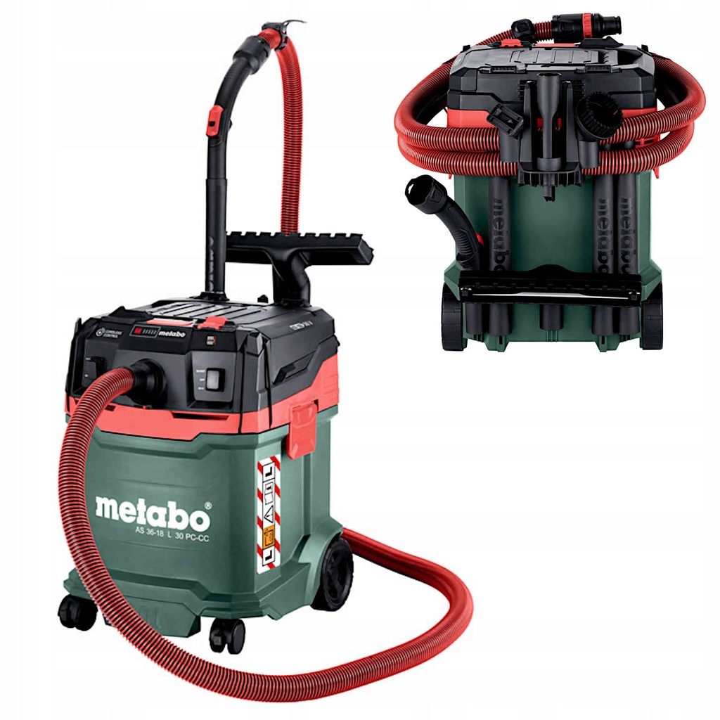 [4061792230491] Metabo 602073850 AS 36-18 L 30 PC-CC Accu-zuiger; 18V; ; met handmatige filterreiniging en CordlessControl 2x 18v
