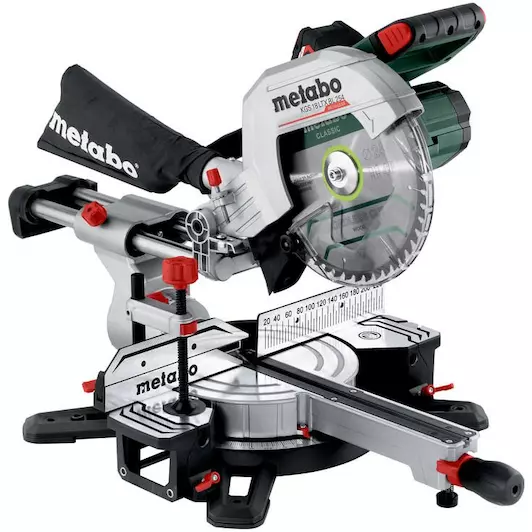 Metabo 614254920 KGS 18 LTX BL 254 Accu-afkortzaag; 18V 1x4Ah Li-Power; Lader ASC 55; doos; met trekfunctie 18v