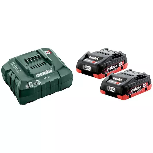 Metabo 685163000 Batterij Basic-Set 2 x LiHD 4.0 Ah, ASC 55 18v