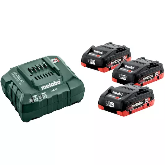 Metabo 685132000 Batterij Basic-Set 3 x LiHD 4.0 Ah 18v