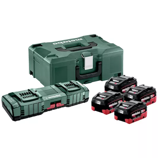 Metabo 685180000 Batterij Basic Set 4 x LiHD 5,5Ah + ASC 145 Duo + mB 18v