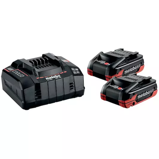 Metabo 685306000 Batterij Basic-Set 2 x LiHDX 4,0 Ah, ASC 145