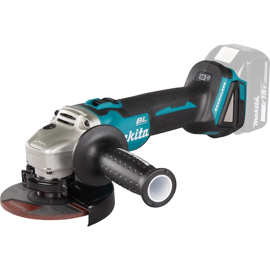 [0088381814287] MAKITA DGA506Z 18V LXT haakse accu-slijper 125mm met schuifschakelaar in kartonnen doos