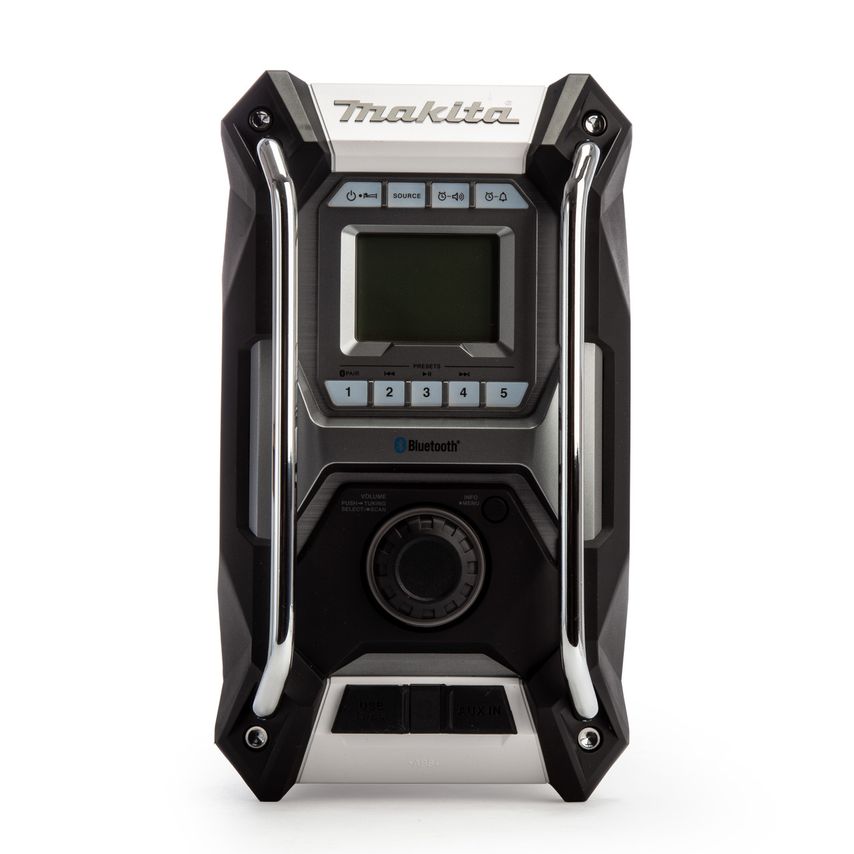 [088381739054] Makita MR002GZ01 XGT AM/FM bouwradio met Bluetooth - Witte behuizing