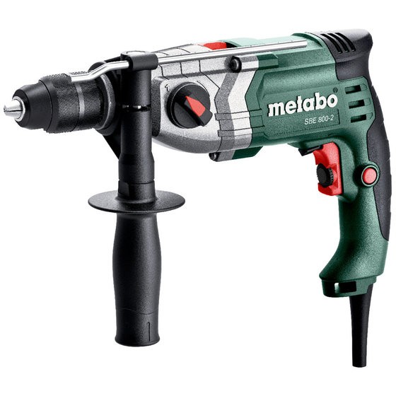 [4061792248243] Metabo 601744500 SBE 800-2 Klopboormachine; Kunststof koffer 230v Boorkop Futuro Plus