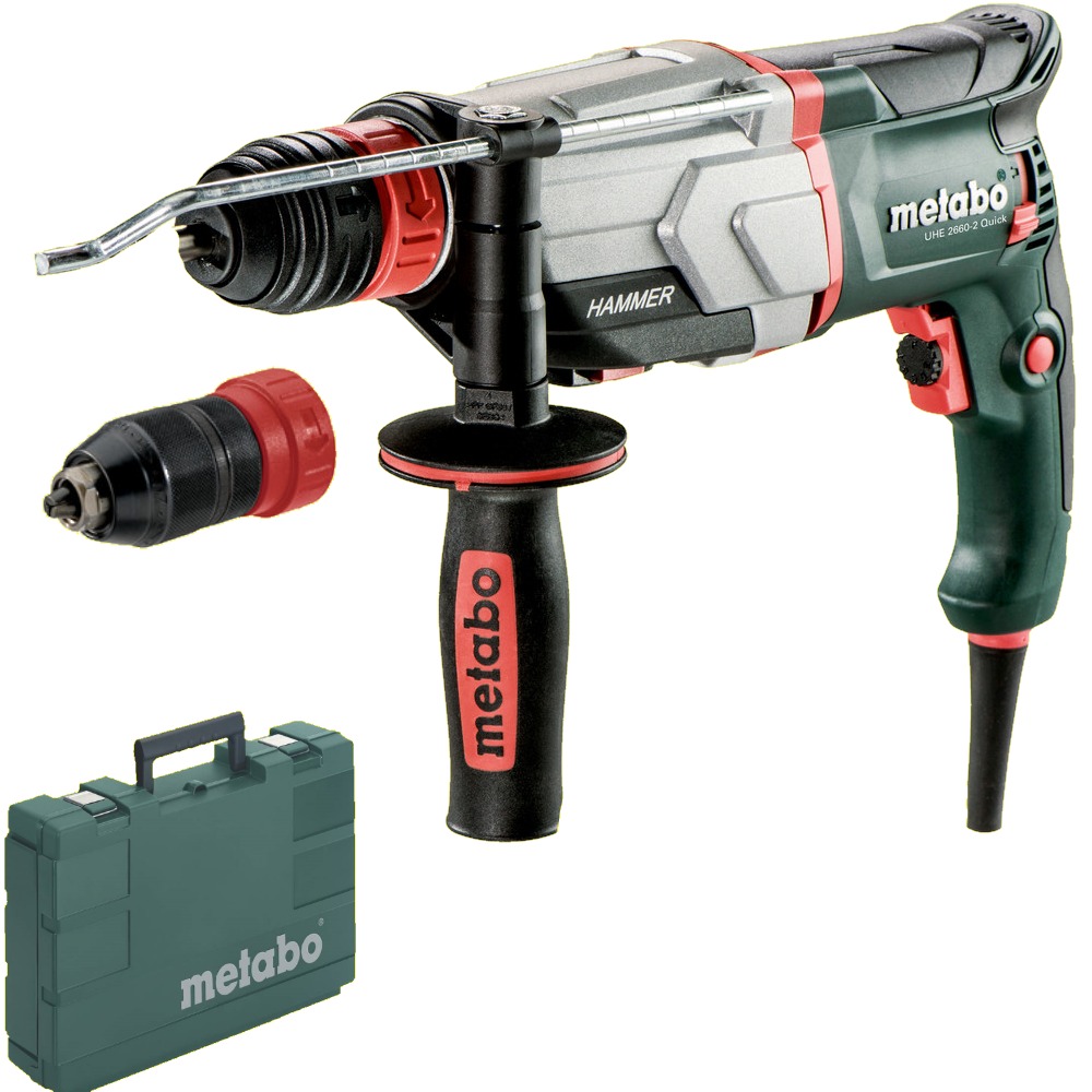 Metabo 600697500 UHE 2660-2 Quick Multihamer; metaBOX 145 L; met Metabo-Quick-wisselkop 230v 2de boorkop