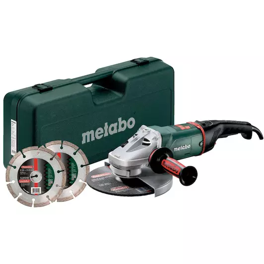 [4007430279248] Metabo 690869000 WE 24-230 MVT Set Haakse slijper; Kunststof koffer; met 2 diamant-doorslijpschijven 230v Met 2 diamantschijven