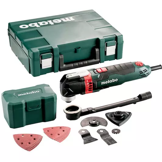 [4007430317315] Metabo 601406500 MT 400 Quick Set Multitool; metaBOX 145; Voor hout 230v Met extra accessoires