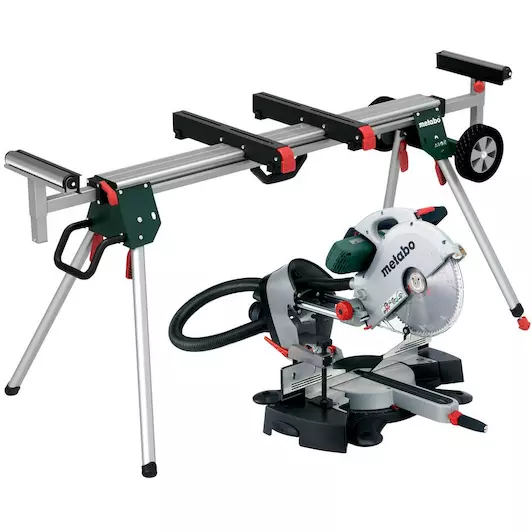 [4007430308153] Metabo 690971000 KGS 315 Plus Set Afkortzaag; doos; met onderstel KSU 401 230v