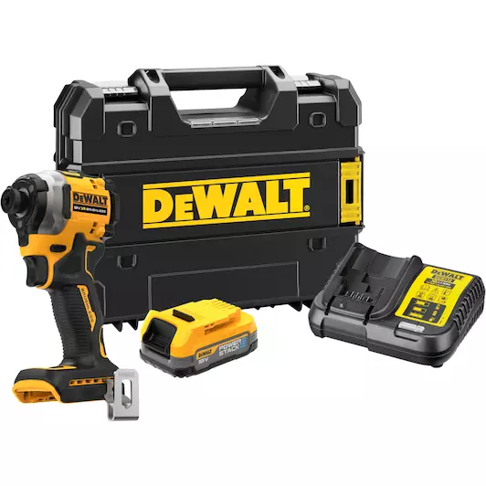 DEWALT DCF850E1T-QW 18V XR Brushless Ultra Compacte Slagschroevendraaier met 3 snelheden (205Nm)